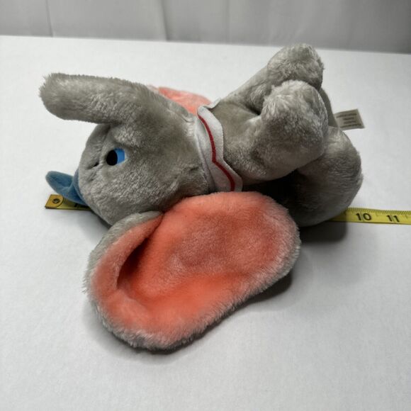 Vintage Disneyland Walt Disney World Pink Ear Dumbo Circus Elephant Plush Toy 8" - Picture 9 of 10